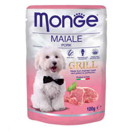 CANE MONGE GRILL 100GR BUSTA MAIALE