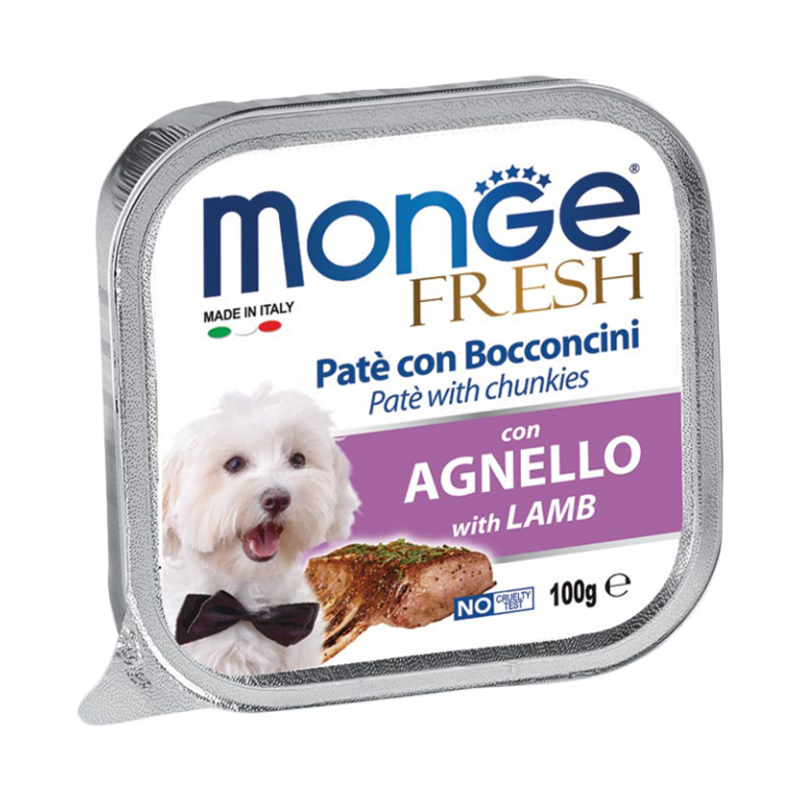 CANE MONGE FRESH 100GR AGNELLO