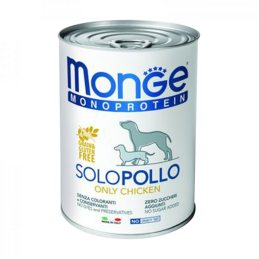 CANE MONGE SOLO PATE 400GR POLLO