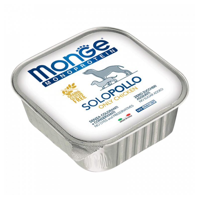 CANE MONGE SOLO 150GR POLLO