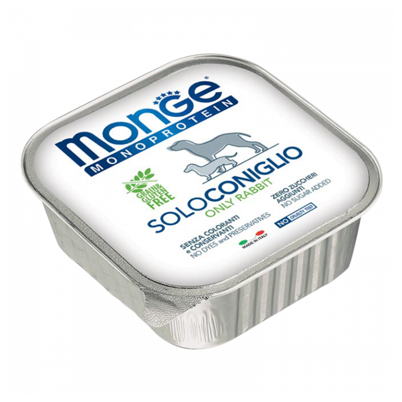 CANE MONGE SOLO 150GR CONIGLIO