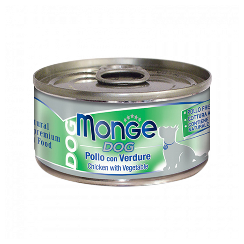 CANE MONGE NATURAL 95GR POLLO E VERDURE