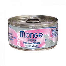 CANE MONGE NATURAL 95GR POLLO MANZO