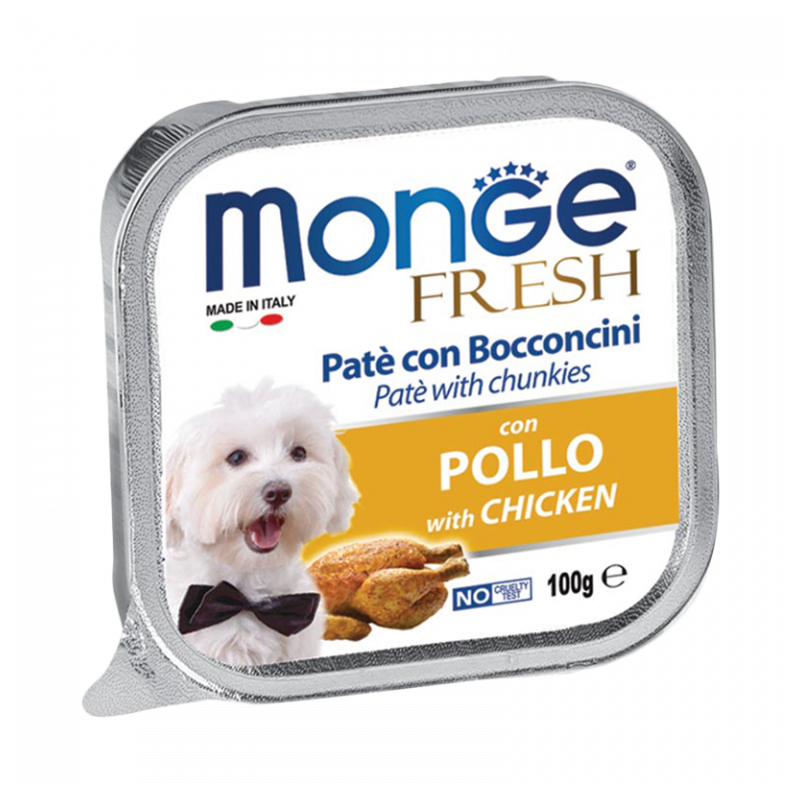 CANE MONGE FRESH 100GR POLLO