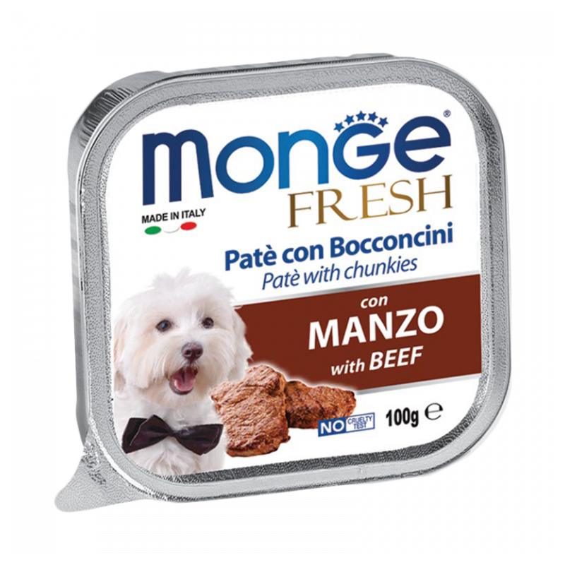 CANE MONGE FRESH 100GR MANZO