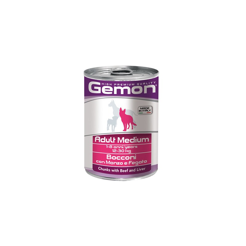 CANE GEMON BOCCONI 400GR MD MANZO FEGATO LATT