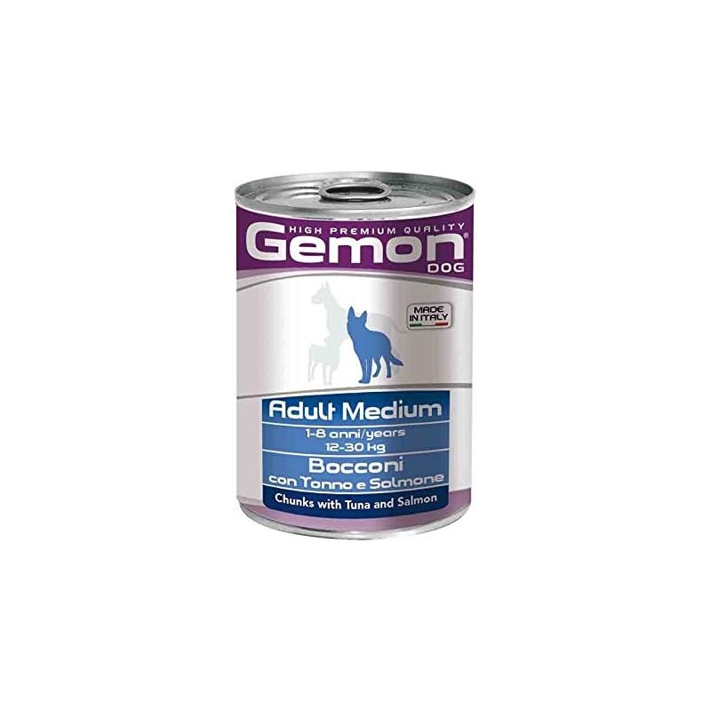 CANE GEMON BOCCONI 400GR MD TONNO SALMONE