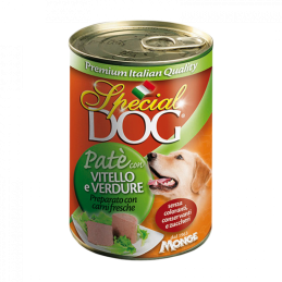 CANE SPECIALDOG PATE 400GR VITELLO E VERDURE