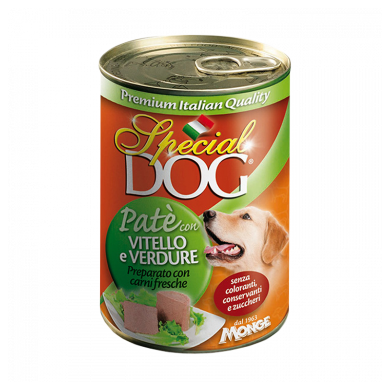 CANE SPECIALDOG PATE 400GR VITELLO E VERDURE