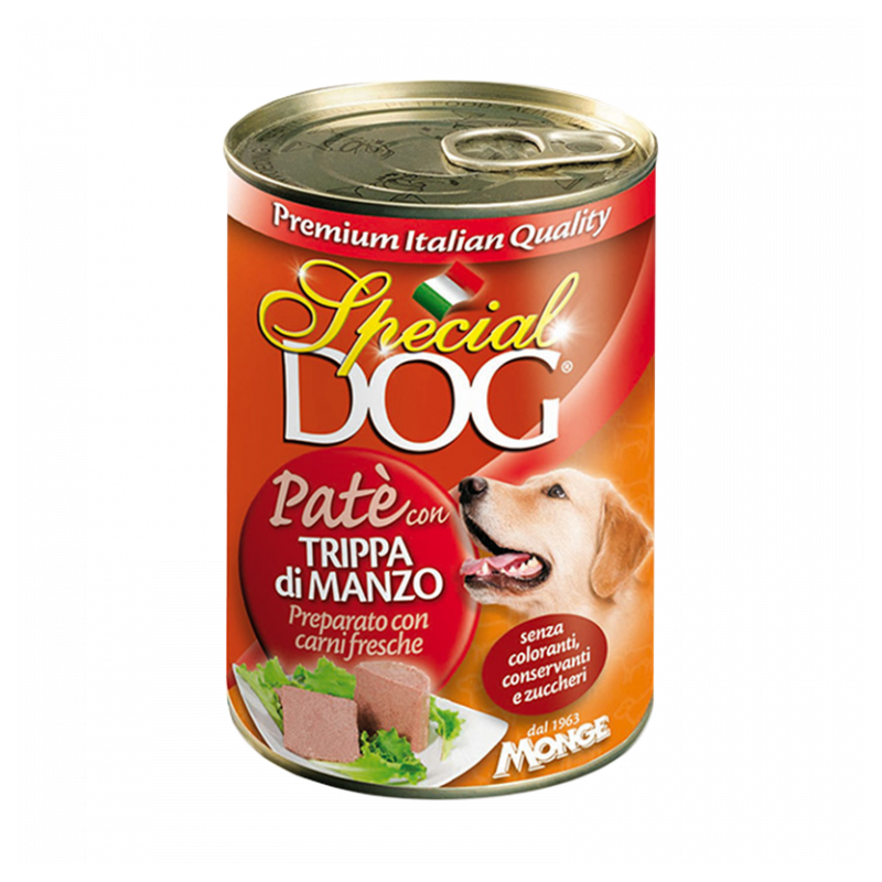 CANE SPECIALDOG PATE 400GR TRIPPA MANZO