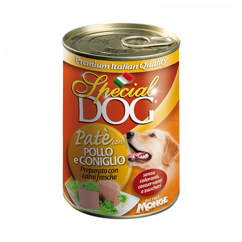 CANE SPECIALDOG PATE 400GR POLLO CONIGLIO