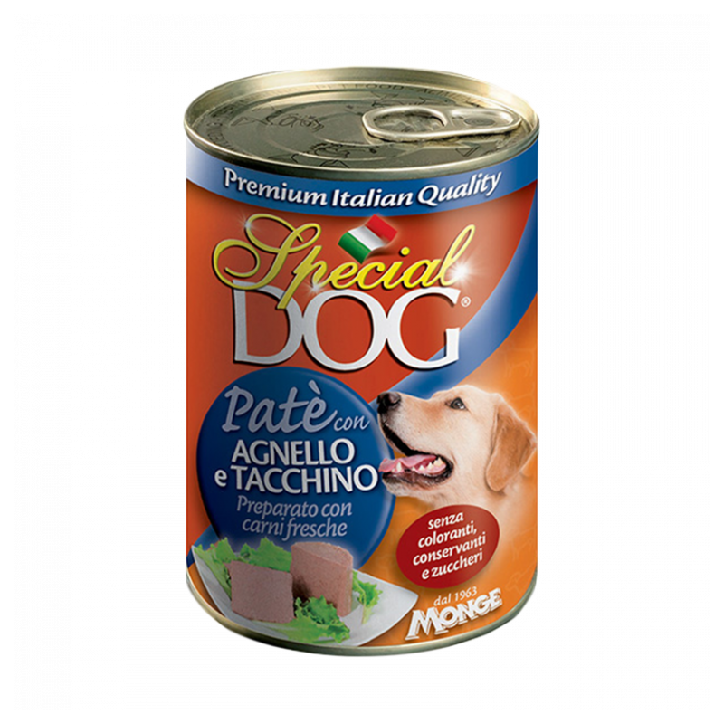 CANE SPECIALDOG PATE 400GR AGNELLO TACCHINO