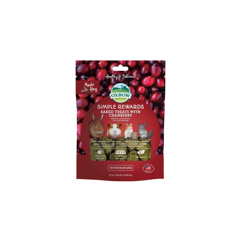 SNACK RODITORI OXBOW SIMPLE REWARDS CRANBERRY