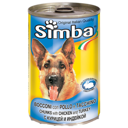 CANE SIMBA 415GR BOCCONI POLLO TACCHINO