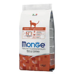 GATTO MONGE SENIOR 1.5KG POLLO