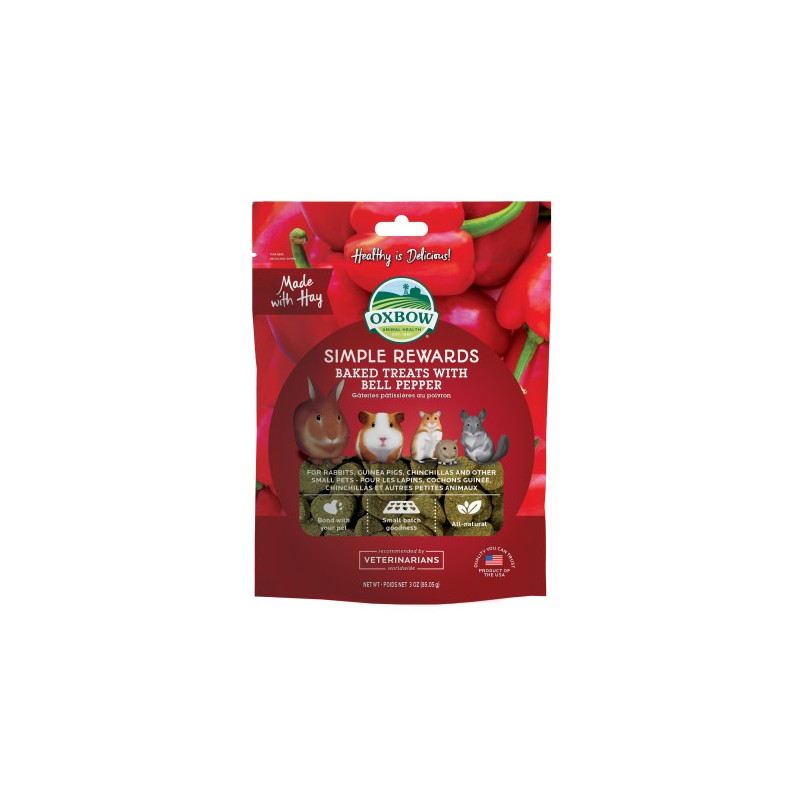 SNACK RODITORI OXBOW SIMPLE REWARDS BELL PEPPER