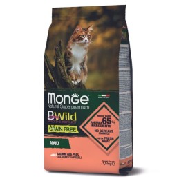 GATTO MONGE BWILD G.FREE 1.5KG SALMONE PISELLI