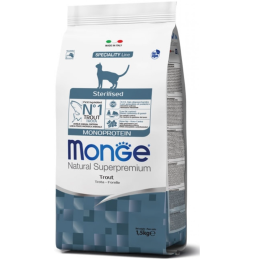 GATTO MONGE STERILIZED 10KG TROTA