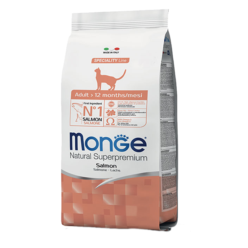 GATTO MONGE ADULT SALMONE 10KG