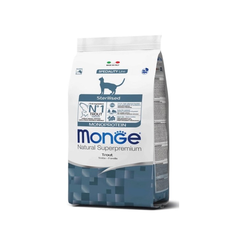 GATTO MONGE STERILIZED 400GR TROTA