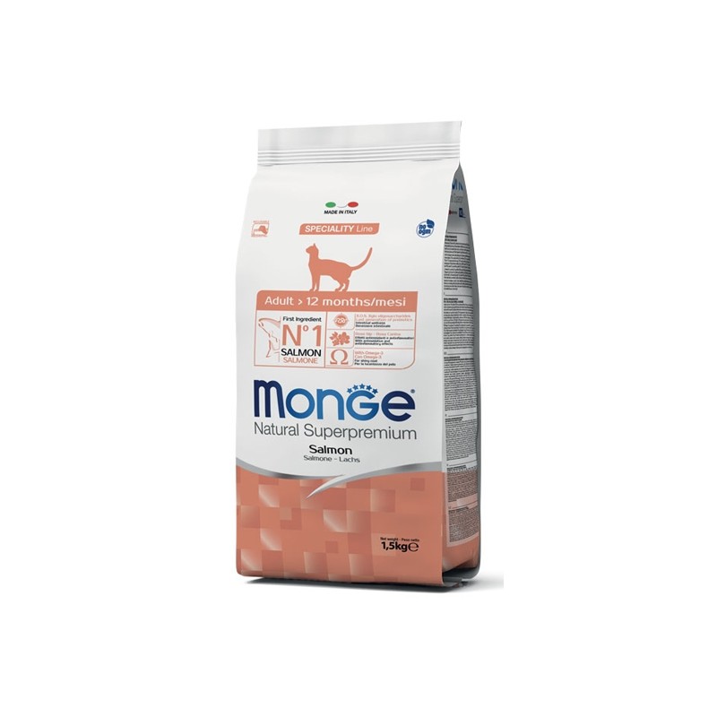 GATTO MONGE ADULT 400GR SALMONE