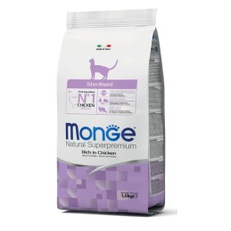 GATTO MONGE STERILIZED 10KG POLLO