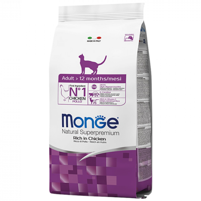 GATTO MONGE ADULT 10KG POLLO