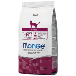 GATTO MONGE INDOOR 1.5KG POLLO