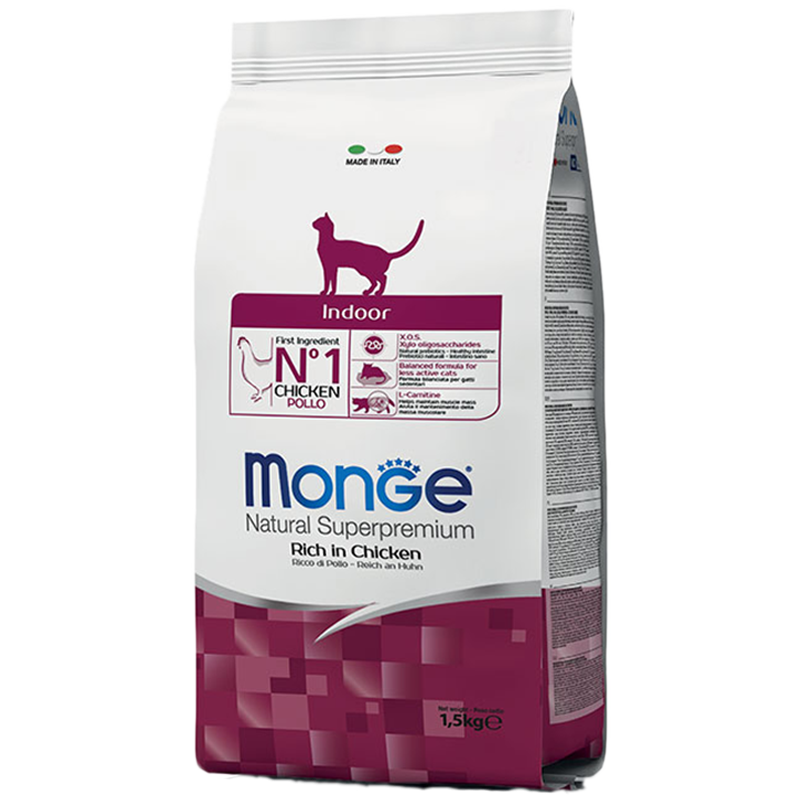 GATTO MONGE INDOOR 1.5KG POLLO