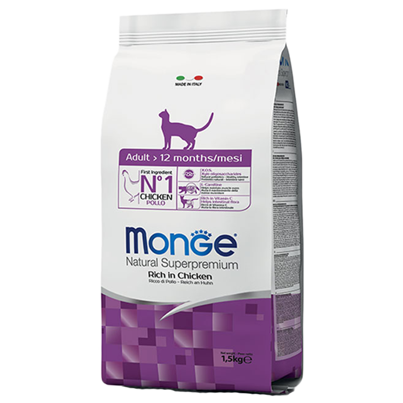 GATTO MONGE ADULT 1.5KG POLLO