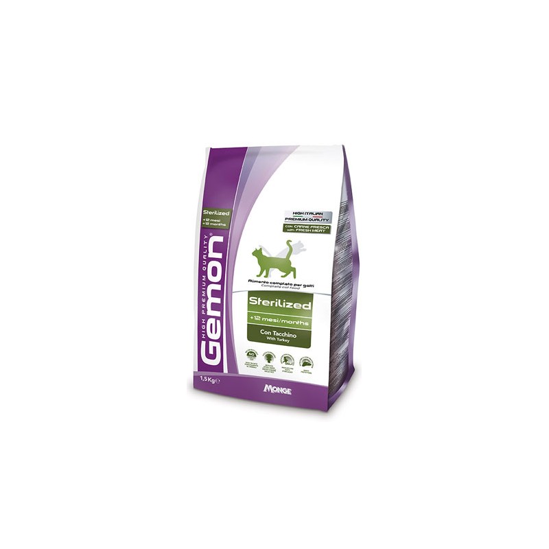 GATTO GEMON 7KG STERILIZED TACCHINO