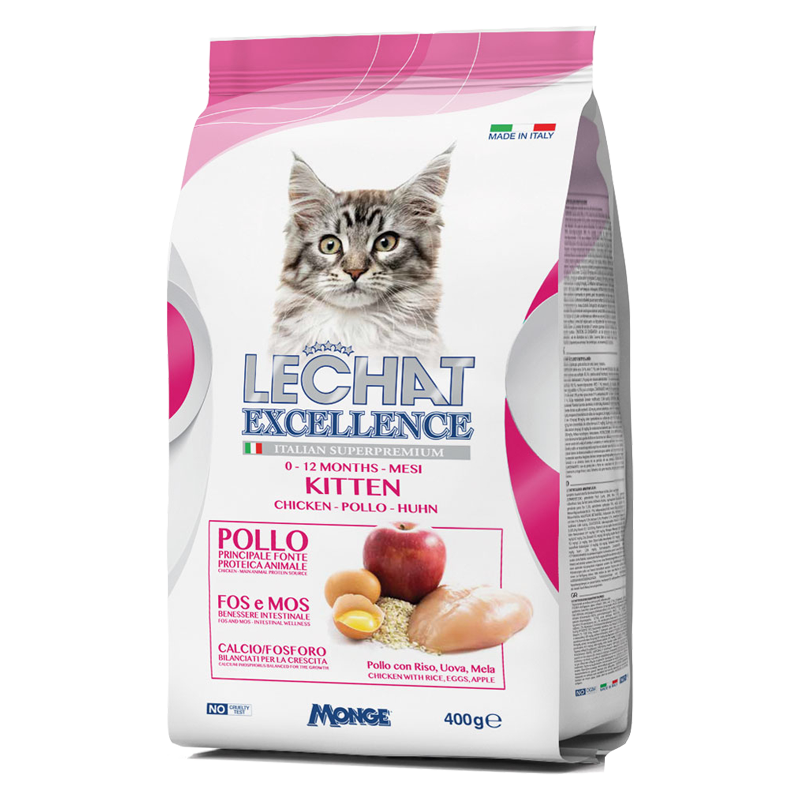 GATTO LECHAT KITTEN 400GR EXCELLENCE FRUTTA POLLO