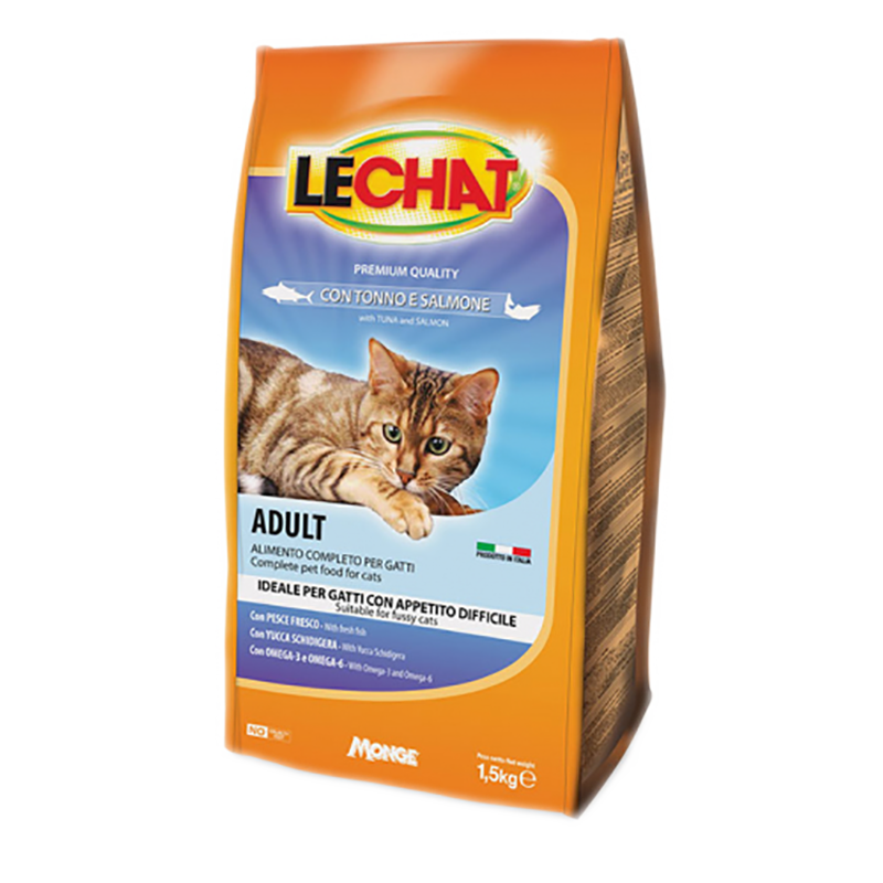 GATTO LECHAT ADULT 1.5KG CROCC TONNO E SALMONE