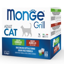 GATTO MONGE GRILL MULTIPACK MIX 85GR ADULT CON/AGN