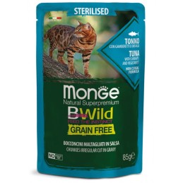 GATTO MONGE BWILD BUSTA STERILISED TO/GA/OR 85G