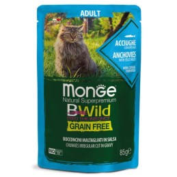 GATTO MONGE BWILD BUSTA ADULT ACC/ORT 85G