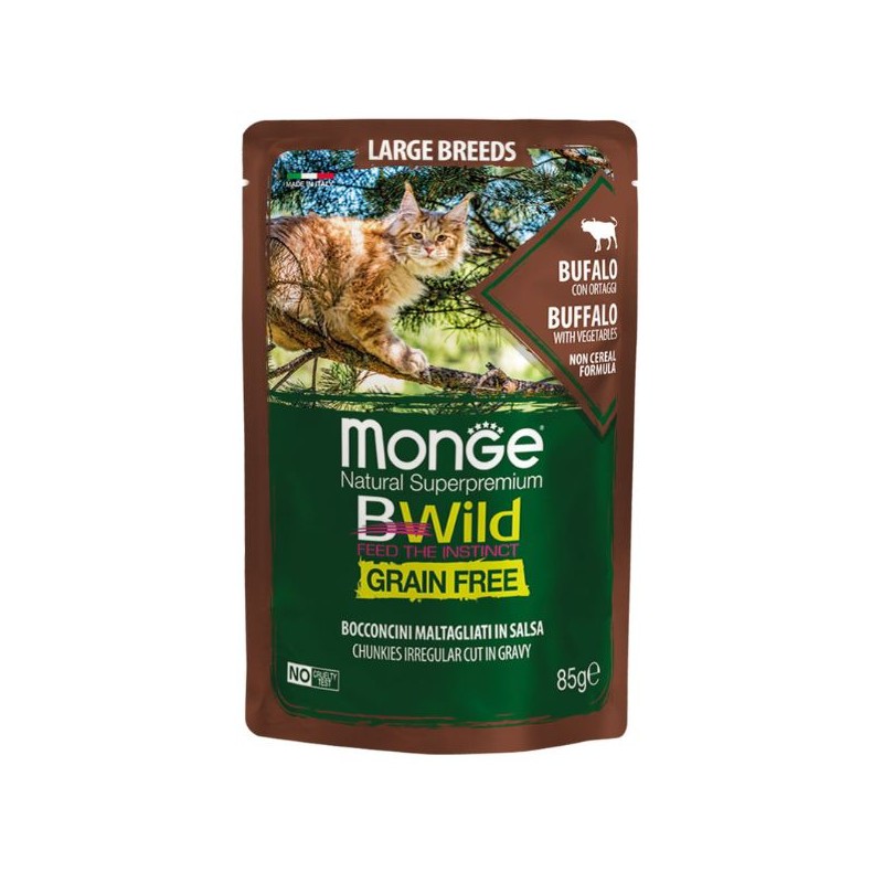 GATTO MONGE BWILD BUSTA LARGE BREEDS BUF/ORT 85G