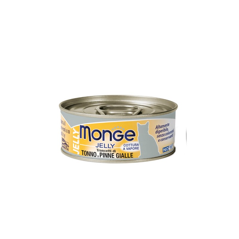 GATTO MONGE NATURAL 80GR JELLY TRANCETTI TONNO