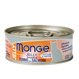 GATTO MONGE NATURAL 80GR JELLY TONNO SALMONE