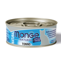 GATTO MONGE NATURAL 80GR TONNO DELL'ATLANTICO