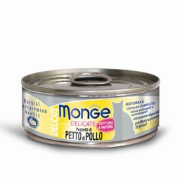 GATTO MONGE NATURAL 80GR DELICATE PETTO DI POLLO