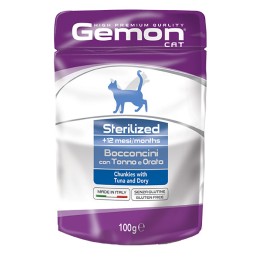 GATTO GEMON BUSTA STERILISED 100GR TONNO ORATA