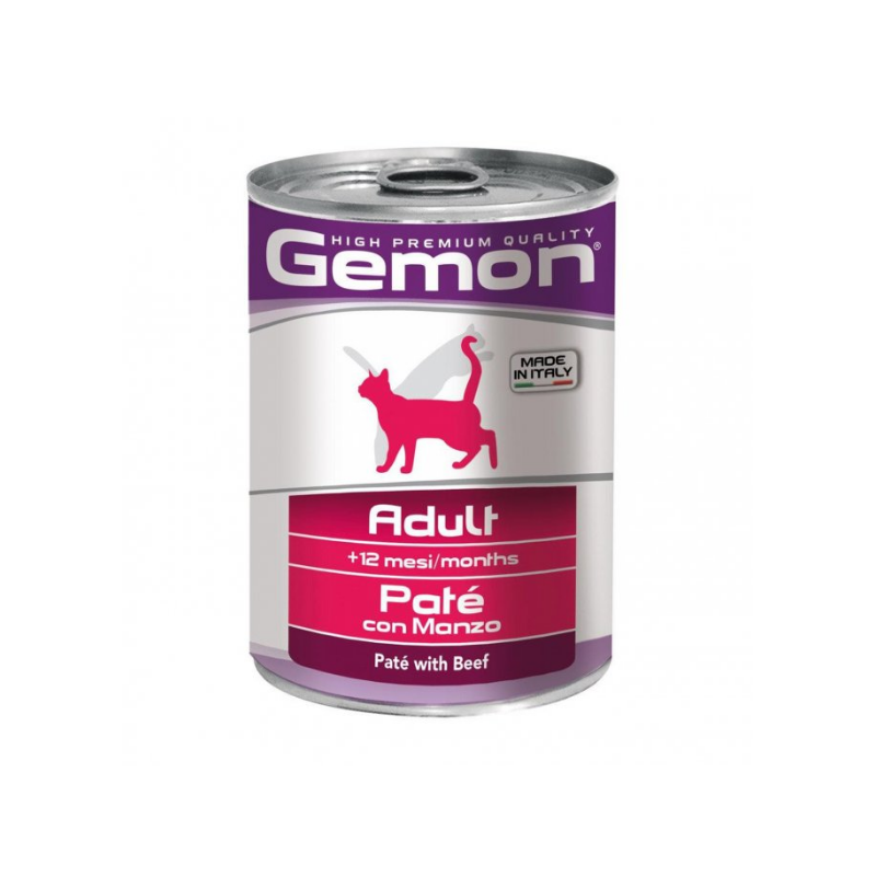 GATTO GEMON PATE 400GR MANZO