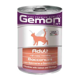 GATTO GEMON BOCCONI 415GR SALMONE GAMBERETTI