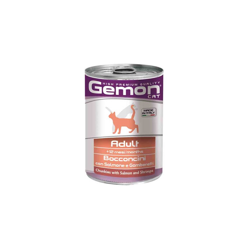 GATTO GEMON BOCCONI 415GR SALMONE GAMBERETTI