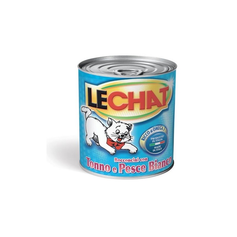 GATTO LECHAT BOCCONCINI 720GR TONNO E PESCE BIANCO