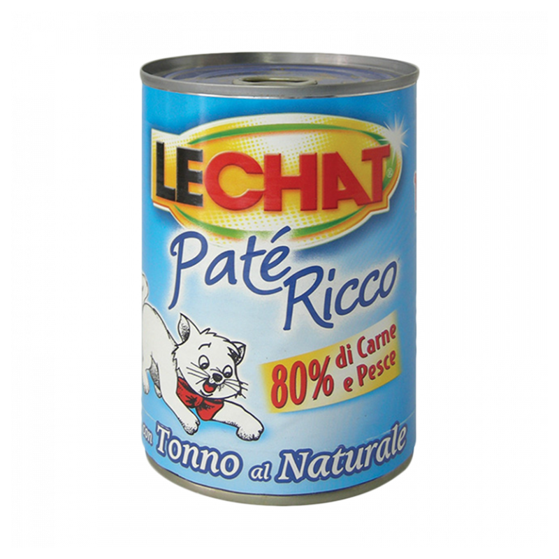 GATTO LECHAT PATE RICCO 400GR TONNO AL NATURALE