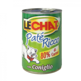 GATTO LECHAT PATE RICCO 400GR CONIGLIO