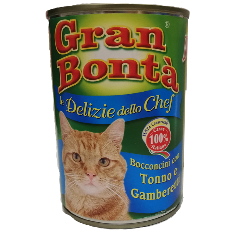 GATTO GRANBONTA CHEF 415GR TONNO GAMBERETTI