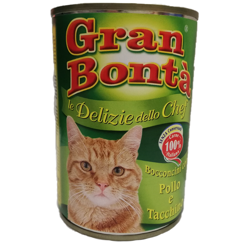 GATTO GRANBONTA CHEF 415GR POLLO TACCHINO